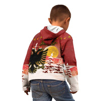 Personalized Albania Christmas Kid Hoodie Gezuar Krishtlindjet - Wonder Print Shop