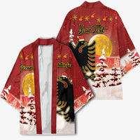 Personalized Albania Christmas Kimono Gezuar Krishtlindjet - Wonder Print Shop