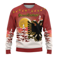Personalized Albania Christmas Ugly Christmas Sweater Gezuar Krishtlindjet - Wonder Print Shop