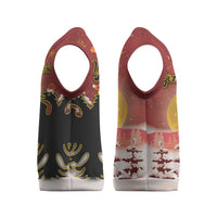 Personalized Albania Christmas Knitted V-Neck Vest Gezuar Krishtlindjet - Wonder Print Shop