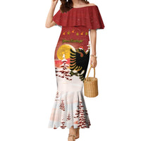 Personalized Albania Christmas Mermaid Dress Gezuar Krishtlindjet - Wonder Print Shop