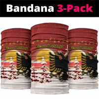 Albania Christmas Neck Gaiter Gezuar Krishtlindjet - Wonder Print Shop