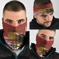 Albania Christmas Neck Gaiter Gezuar Krishtlindjet - Wonder Print Shop