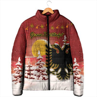 Personalized Albania Christmas Padded Jacket Gezuar Krishtlindjet - Wonder Print Shop