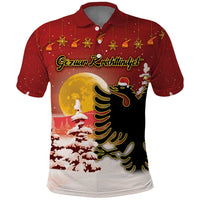 Personalized Albania Christmas Polo Shirt Gezuar Krishtlindjet - Wonder Print Shop