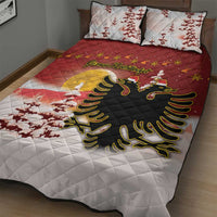 Albania Christmas Quilt Bed Set Gezuar Krishtlindjet - Wonder Print Shop