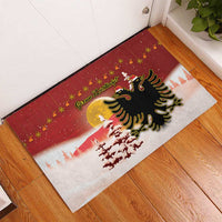 Albania Christmas Rubber Doormat Gezuar Krishtlindjet - Wonder Print Shop