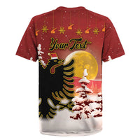 Personalized Albania Christmas Rugby Jersey Gezuar Krishtlindjet - Wonder Print Shop