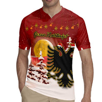 Personalized Albania Christmas Rugby Jersey Gezuar Krishtlindjet - Wonder Print Shop