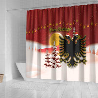 Albania Christmas Shower Curtain Gezuar Krishtlindjet - Wonder Print Shop