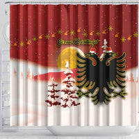 Albania Christmas Shower Curtain Gezuar Krishtlindjet - Wonder Print Shop