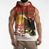 Personalized Albania Christmas Sleeveless Hoodie Gezuar Krishtlindjet - Wonder Print Shop