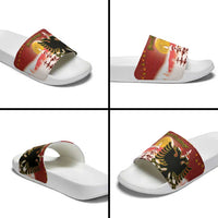 Albania Christmas Slide Sandals Gezuar Krishtlindjet - Wonder Print Shop