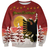 Personalized Albania Christmas Sweatshirt Gezuar Krishtlindjet - Wonder Print Shop