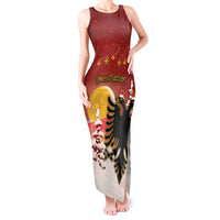 Personalized Albania Christmas Tank Maxi Dress Gezuar Krishtlindjet - Wonder Print Shop