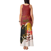 Personalized Albania Christmas Tank Maxi Dress Gezuar Krishtlindjet - Wonder Print Shop