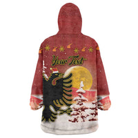 Personalized Albania Christmas Wearable Blanket Hoodie Gezuar Krishtlindjet - Wonder Print Shop