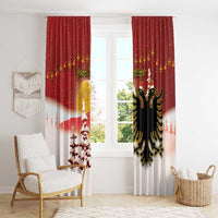 Albania Christmas Window Curtain Gezuar Krishtlindjet - Wonder Print Shop
