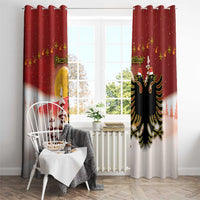 Albania Christmas Window Curtain Gezuar Krishtlindjet - Wonder Print Shop