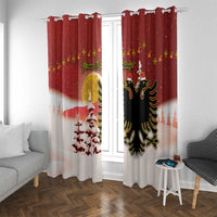 Albania Christmas Window Curtain Gezuar Krishtlindjet - Wonder Print Shop
