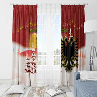 Albania Christmas Window Curtain Gezuar Krishtlindjet - Wonder Print Shop