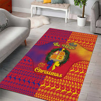 Andorra Christmas Area Rug Coat Of Arms With Wreath Xmas - Wonder Print Shop