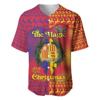 Andorra Christmas Baseball Jersey Coat Of Arms With Wreath Xmas - Wonder Print Shop