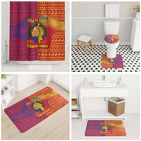 Andorra Christmas Bathroom Set Coat Of Arms With Wreath Xmas - Wonder Print Shop