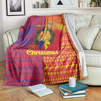 Andorra Christmas Blanket Coat Of Arms With Wreath Xmas - Wonder Print Shop
