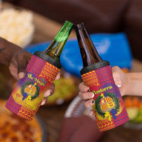 Andorra Christmas 4 in 1 Can Cooler Tumbler Coat Of Arms With Wreath Xmas - Wonder Print Shop