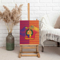 Andorra Christmas Canvas Wall Art Coat Of Arms With Wreath Xmas - Wonder Print Shop