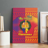 Andorra Christmas Canvas Wall Art Coat Of Arms With Wreath Xmas - Wonder Print Shop