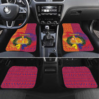 Andorra Christmas Car Mats Coat Of Arms With Wreath Xmas - Wonder Print Shop