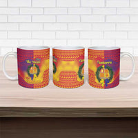 Andorra Christmas Ceramic Mug Coat Of Arms With Wreath Xmas - Wonder Print Shop