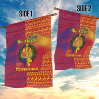 Andorra Christmas Garden Flag Coat Of Arms With Wreath Xmas - Wonder Print Shop