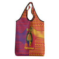 Andorra Christmas Grocery Bag Coat Of Arms With Wreath Xmas - Wonder Print Shop