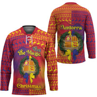 Andorra Christmas Hockey Jersey Coat Of Arms With Wreath Xmas - Wonder Print Shop