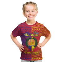 Andorra Christmas Kid T Shirt Coat Of Arms With Wreath Xmas - Wonder Print Shop