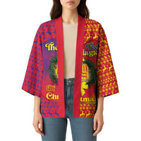 Andorra Christmas Kimono Coat Of Arms With Wreath Xmas - Wonder Print Shop