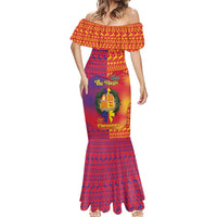 Andorra Christmas Mermaid Dress Coat Of Arms With Wreath Xmas - Wonder Print Shop