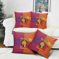 Andorra Christmas Pillow Cover Coat Of Arms With Wreath Xmas - Wonder Print Shop