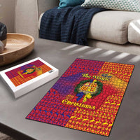 Andorra Christmas Puzzle Coat Of Arms With Wreath Xmas - Wonder Print Shop