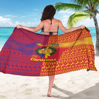 Andorra Christmas Sarong Coat Of Arms With Wreath Xmas - Wonder Print Shop