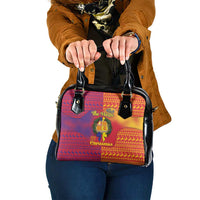 Andorra Christmas Shoulder Handbag Coat Of Arms With Wreath Xmas - Wonder Print Shop