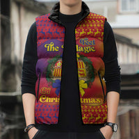 Andorra Christmas Sleeveless Puffer Jacket Coat Of Arms With Wreath Xmas - Wonder Print Shop