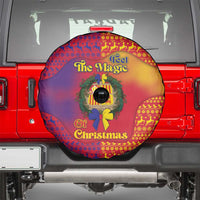 Andorra Christmas Spare Tire Cover Coat Of Arms With Wreath Xmas - Wonder Print Shop