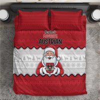 Austria Christmas Bedding Set Santa Is Favorite Austrian - Wonder Print Shop