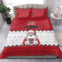 Austria Christmas Bedding Set Santa Is Favorite Austrian - Wonder Print Shop