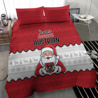 Austria Christmas Bedding Set Santa Is Favorite Austrian - Wonder Print Shop
