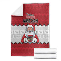 Austria Christmas Blanket Santa Is Favorite Austrian - Wonder Print Shop